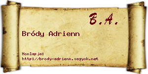Bródy Adrienn névjegykártya